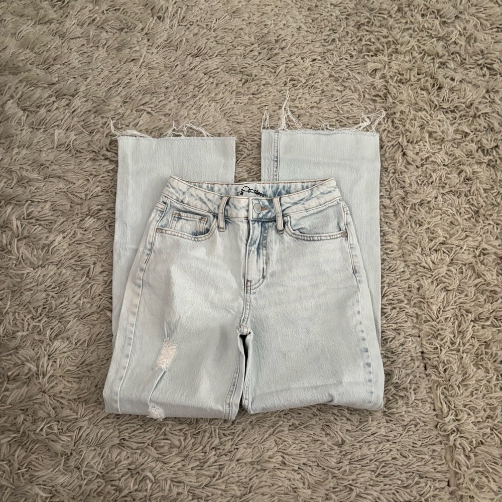 Art Class Light Blue Girls Distressed Jeans Size 10 - Picture 8 of 12